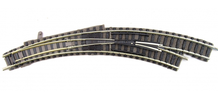FL9175 Aiguillage courbe, commande manuelle, 111 mm